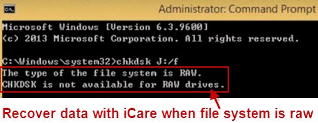 CHKDSK réécrivant la structure d'un disque RAW et risquant de détruire les données récupérables