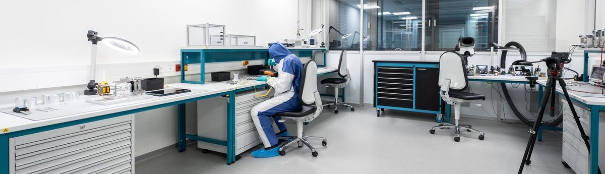 Panneau de contrôle de particules mesurant la qualité de l'air en salle blanche ISO 5